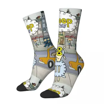 Хип-хоп Винтажные Милые сумасшедшие мужские компрессионные носки Унисекс 