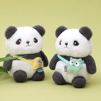 11 см Креативная плюшевая игрушка-панда Брелок Милая кукла-панда Подвеска Украшение дома Подвеска Кукла Плюшевая кукла игрушка для детей