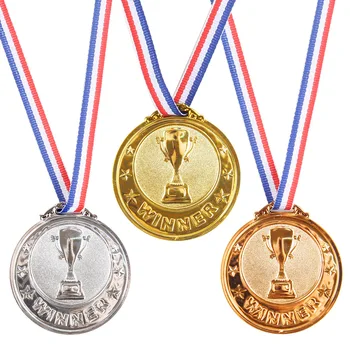 Золотая, серебряная, бронзовая награда, Награда победителю, призы футбольных соревнований, Награда, медаль в качестве сувенира, спорт на открытом воздухе, Детские игрушки