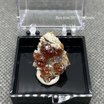 100% Натуральный редкий минерал сфалерит образцы камней и кристаллов кристаллы кварца целебный кристалл + Размер коробки: 35 *35*35 мм